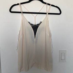 White blouse black lace